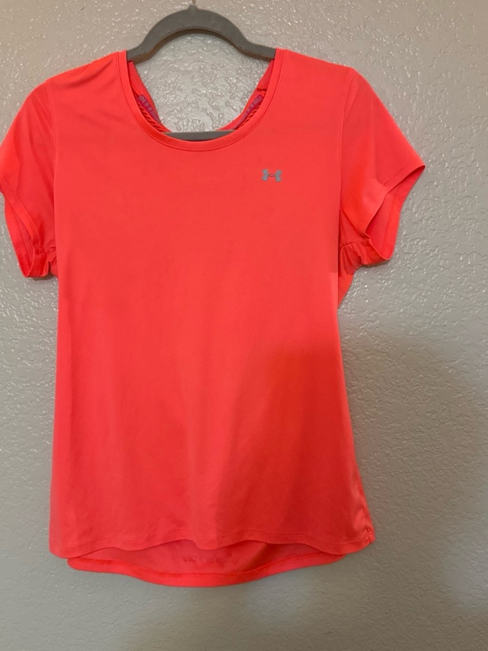 Under Armour Women's Neon Coral Short Sleeve Performance Tee